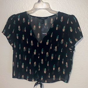 Crop top blouse